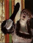 Edgar Degas Singer With a Glove oil painting artist